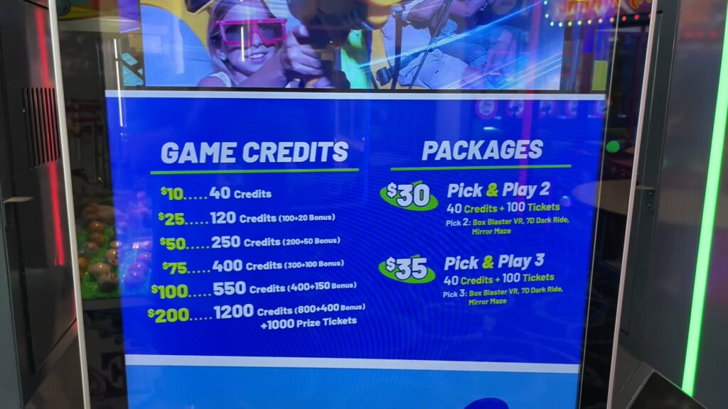 game credit rates in the game